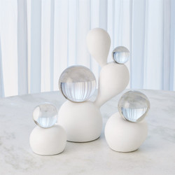 Global Views Triple Meringue Sculpture w/ 2 Spheres