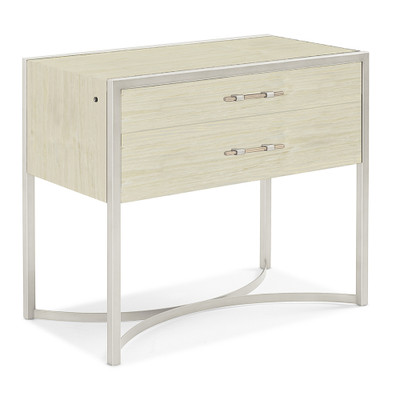 Caracole Remix Large Nightstand - Sea Pearl