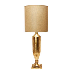 47" Trophy Antique Gold Leaf Table Lamp