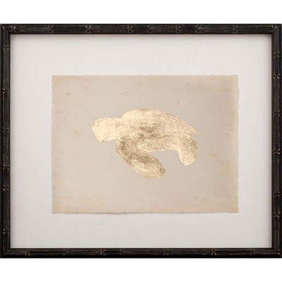 Gold Leaf Turtle - Left Facing on Archival Paper