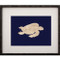 Gold Leaf Turtle - Right Facing on Navy Paper
