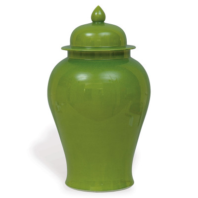 Apple Green Temple Jar