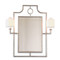 Doheny Silver Mirror With Sconces 46"H image 2