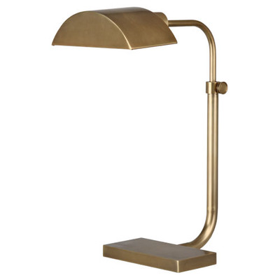 Robert Abbey Koleman Table Lamp - Aged Brass - Metal Shade