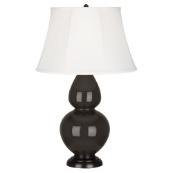 Double Gourd Table Lamp - Deep Patina Bronze - Coffee