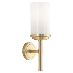 Halo Single Wall Sconce - Brushed Brass