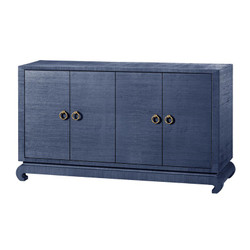 Meredith 4-Door Cabinet, Blue