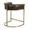 Calvin Counter Stool - Antique Brass and Brindle Leather image 2