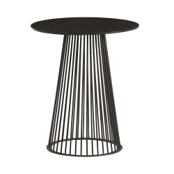 Lou Accent Table - Blackened Iron