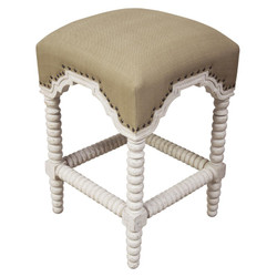 Abacus Counter Stool - White Wash