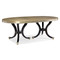 Draw Attention - Silver Leaf Oval Extension Dining Table