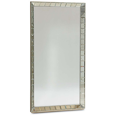 Mirror On The Wall - Vertical Mirror with Antiqued Mirror Frame