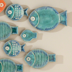 Blue Fish Plate - Lg