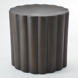 Fluted Table - Antique Bronze Finish