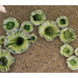 Free Formed Lily Plate - Green - 15"