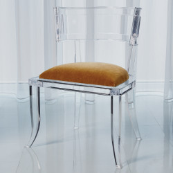 Klismos Acrylic Chair - Brown Sugar