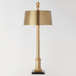 Library Lamp - Antique Brass
