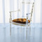 Marilyn Acrylic Arm Chair - Brown Sugar - Gold