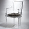 Marilyn Acrylic Arm Chair - Pewter - Grey