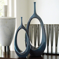Open Oval Ring Vase - Celestial - Sm