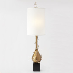 Twig Bulb Floor Lamp - Brass