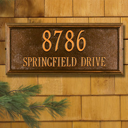 Springfield Rectangle Estate Plaque main image