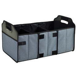 Collapsible Trunk Organizer - Houndstooth image 1