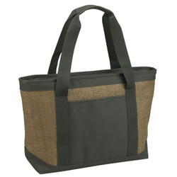 Large Insulated Cooler Tote - Forest Green image 1