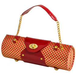 Wine Carrier & Purse - Gold/Red image 1