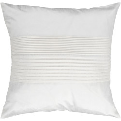 Surya Solid Pleated Pillow - HH017 - 18 x 18 x 4 - Poly