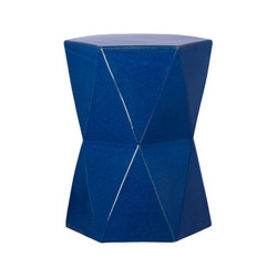 Matrix Hexagon Garden Stool/Table - Blue