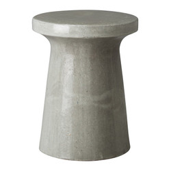 Large Plateau Garden Stool/Table - Gray