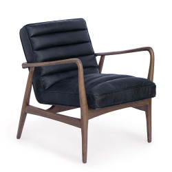 Regina Andrew Piper Chair - Antique Black Leather