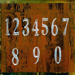 Art Classics Numbers on Orange