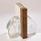 Global Views Chunk Bookends - Clear w/Bubbles