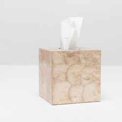 Pigeon & Poodle Andria Tissue Box - Smoked