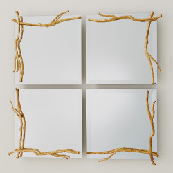 Studio A Twig Mirror - Gold Leaf - Sm