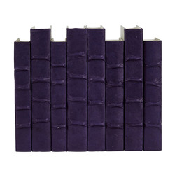 E Lawrence Purple Parchment Bound Books