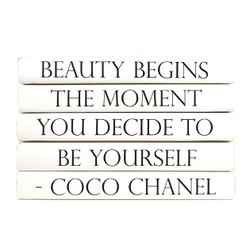 E Lawrence Quotation Series: Coco Chanel "Beauty Begins The Moment..." 5 Volume Stack