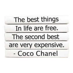 E Lawrence Quotation Series: Coco Chanel "The Best Things..." 5 Volume Stack