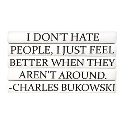 Unique E Lawrence Decorative Books Interior Homescapes - e lawrence quotations series charles bukowski i don t hate people