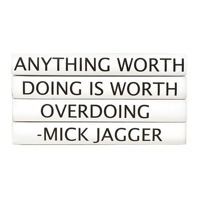 E Lawrence Quotations Series: Mick Jagger "Anything Worth Doing..." 4 Vol.