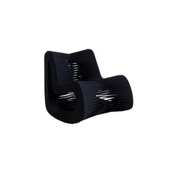 Phillips Collection Seat Belt Rocking Chair, Black/Black