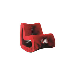 Phillips Collection Seat Belt Rocking Chair, Red