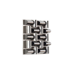 Phillips Collection Arete Wall Tile, Stainless Steel