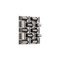 Phillips Collection Arete Wall Tile, Stainless Steel