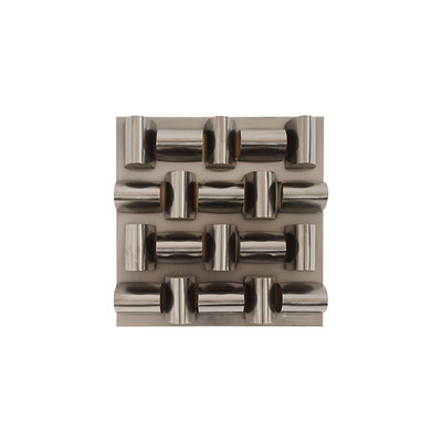 Phillips Collection Arete Wall Tile, Plated Black Nickel Finish