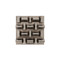 Phillips Collection Arete Wall Tile, Plated Black Nickel Finish
