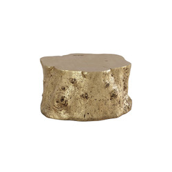 Phillips Collection Log Coffee Table, Gold Leaf