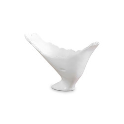 Phillips Collection Burled Vase, Glossy White